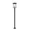 Z-Lite Rainer 4 Light Outdoor Post Mounted Fixture, 13.5in. W x 98in. H, Black 5015PHBR-567P-BK - alternate 8